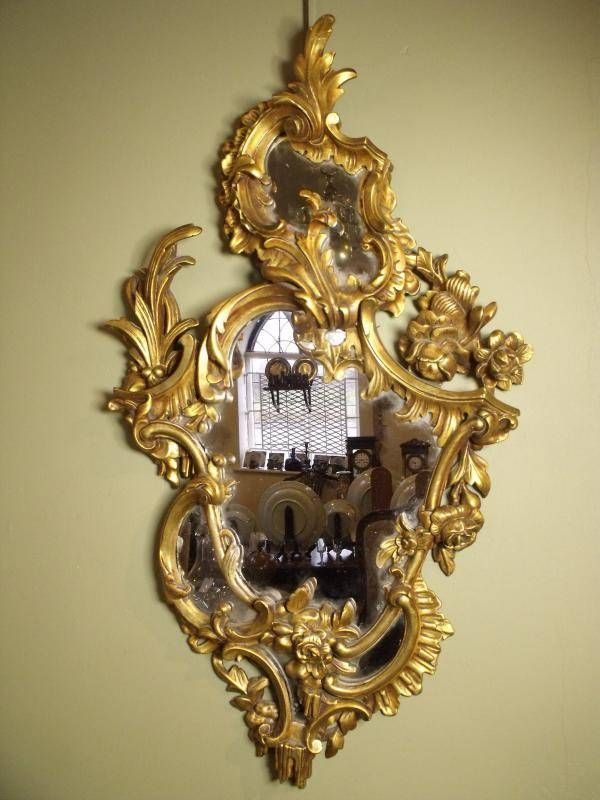 19th C Rococo Giltwood Mirror – Mirrors/pictures Inside Roccoco Mirrors (Photo 10 of 15)