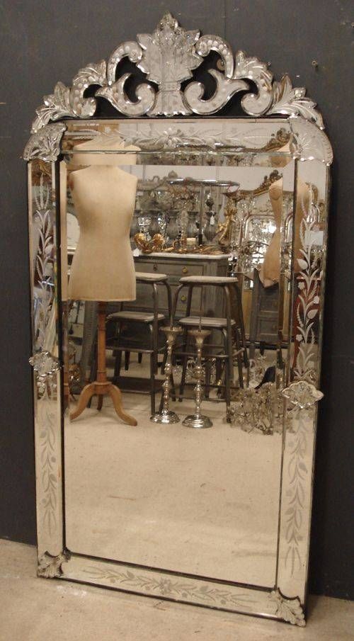 19th Century Antique Venetian Mirror | 244798 | Sellingantiques.co (View 3 of 20)