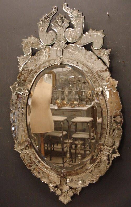 19th Century Antique Venetian Mirror | 244808 | Sellingantiques.co.uk For Antique Venetian Mirrors (Photo 10 of 20)