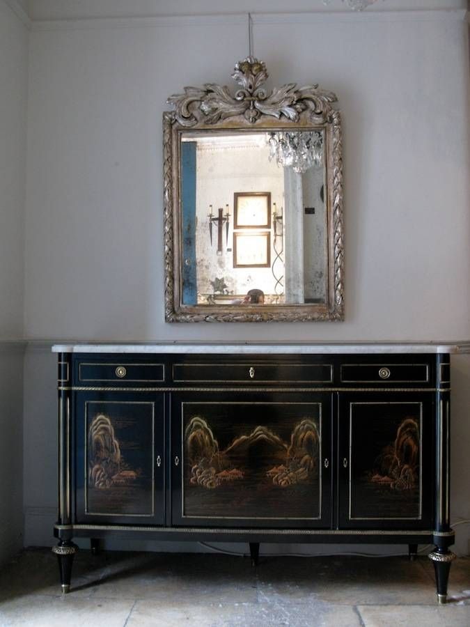19th Century French Or Italian Silver Gilded Mirror – Paintings In Silver Gilded Mirrors (View 18 of 30)