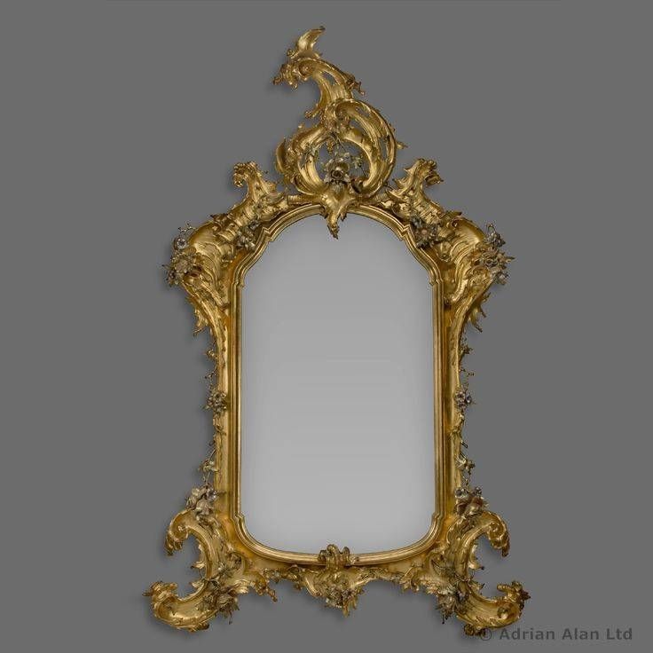 24 Best Fine Antique #mirrors Images On Pinterest | Antique Within Large Silver Gilt Mirrors (View 25 of 30)