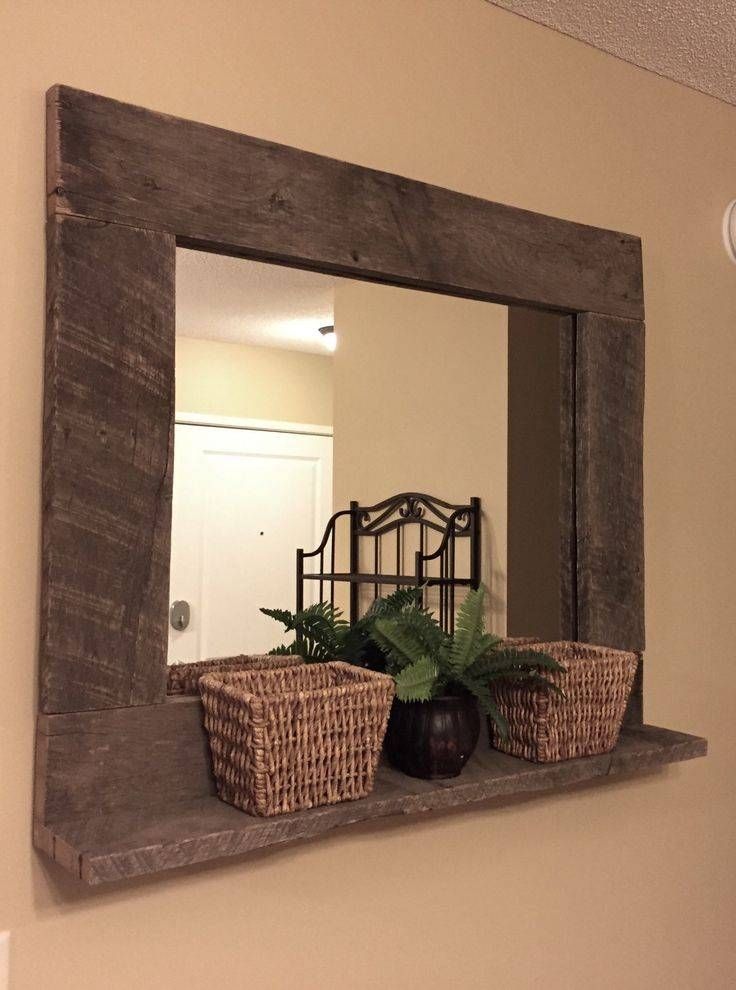 25+ Best Mirror Hanging Ideas On Pinterest | Small Bathroom With Long Brown Mirrors (Photo 3 of 20)