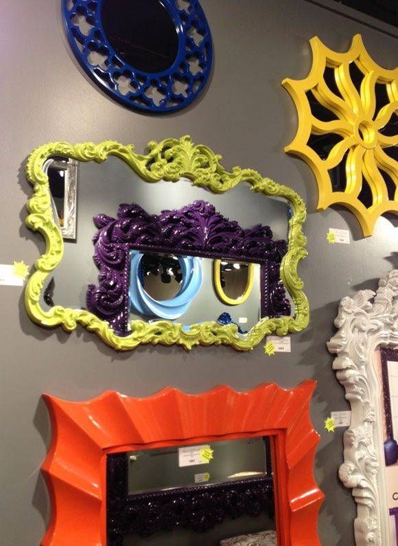 25+ Best Painted Mirror Frames Ideas On Pinterest | Painting A Throughout Bright Coloured Mirrors (View 8 of 20)