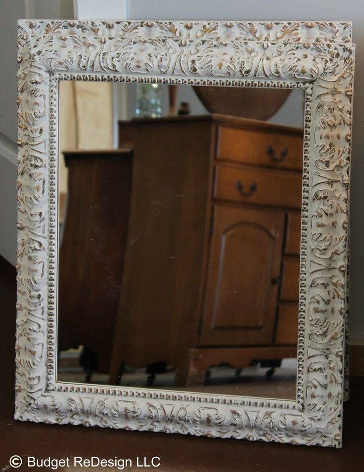 25+ Best Painted Mirror Frames Ideas On Pinterest | Painting A Within Shabby Chic White Distressed Mirrors (Photo 18 of 30)