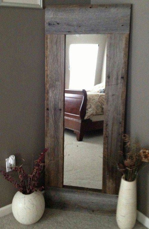 25+ Best Reclaimed Wood Furniture Ideas On Pinterest | Wood Tables For Rustic Oak Framed Mirrors (View 29 of 30)