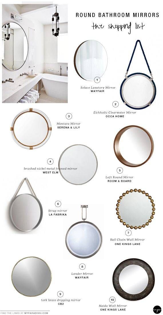 25+ Best Round Mirrors Ideas On Pinterest | Small Round Mirrors Inside Round Bubble Mirrors (View 15 of 30)