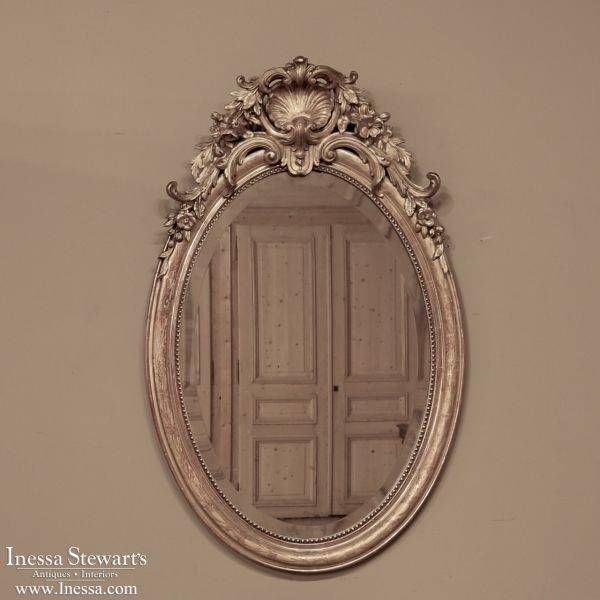 253 Best Antique Mirrors And Trumeaux Images On Pinterest Pertaining To Oval French Mirrors (View 18 of 30)