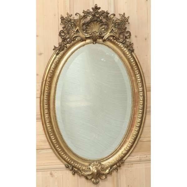 253 Best Antique Mirrors And Trumeaux Images On Pinterest Throughout Oval French Mirrors (Photo 7 of 30)