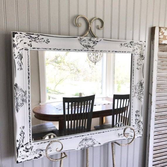 367 Best Mirrors Images On Pinterest | Custom Mirrors, Baroque Regarding White Large Shabby Chic Mirrors (View 23 of 30)
