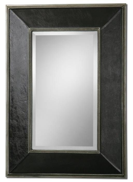 41 Best Mirrors Images On Pinterest | Mirror Mirror, Mirrors And Pertaining To Black Faux Leather Mirrors (Photo 6 of 20)