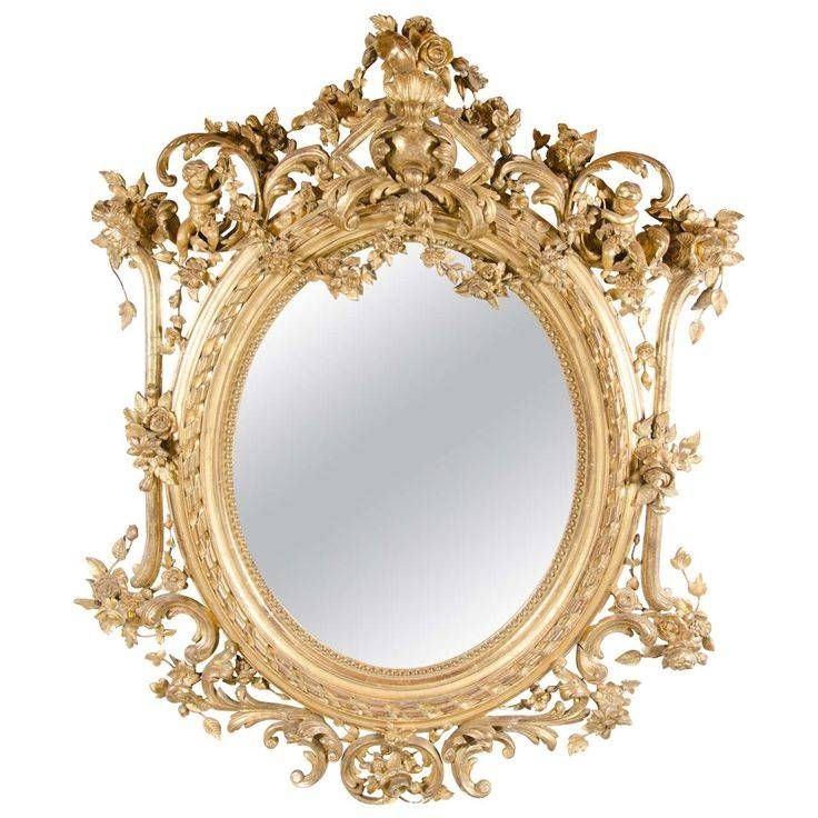 416 Best Mirrors Images On Pinterest | Antique Mirrors, Mirror Intended For Rococo Mirrors (Photo 15 of 20)