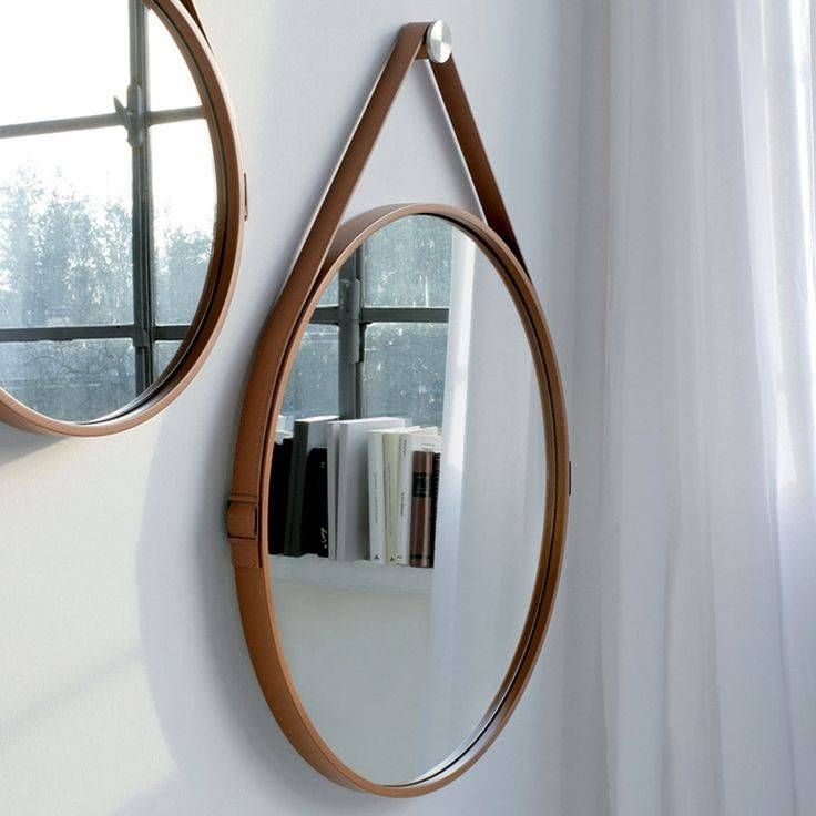 48 Best Mirrors Images On Pinterest | Black Metal, Mirror And Mirrors Regarding Leather Round Mirrors (Photo 18 of 20)