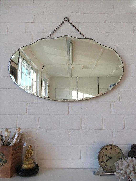 684 Best Vintage Mirrors Images On Pinterest | Vintage Mirrors Pertaining To Art Deco Frameless Mirrors (View 2 of 20)