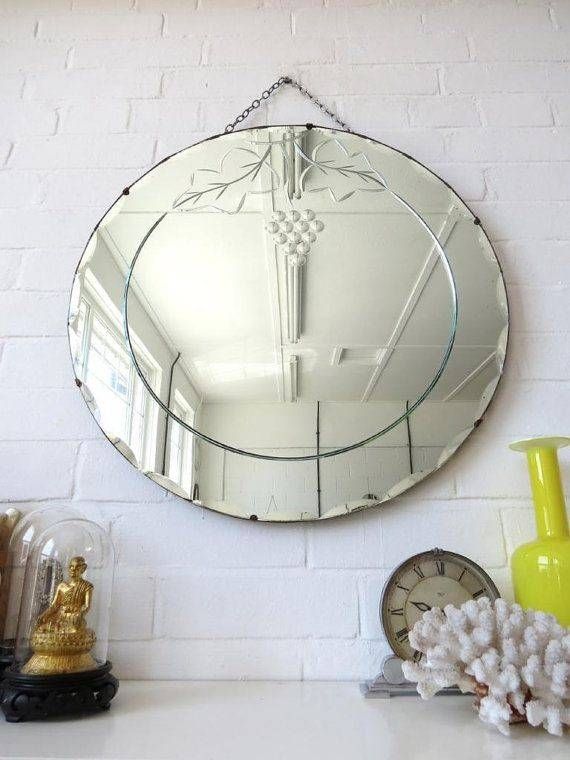 684 Best Vintage Mirrors Images On Pinterest | Vintage Mirrors Pertaining To Large Bevelled Edge Mirrors (View 9 of 30)