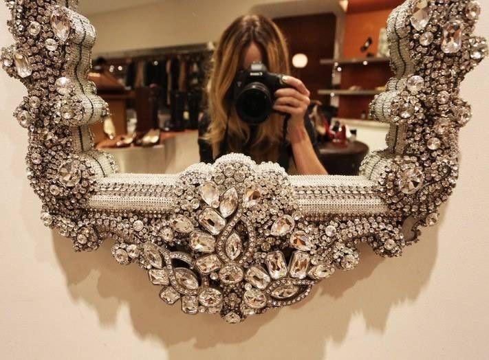 7 Best Mirrors Images On Pinterest | Mirror Mirror, Wall Mirrors In Mirrors With Crystals (Photo 10 of 30)