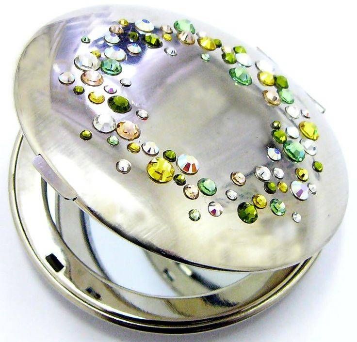 7 Best Swarovski Crystal Compact Mirrors Images On Pinterest Within Swarovski Mirrors (View 12 of 20)