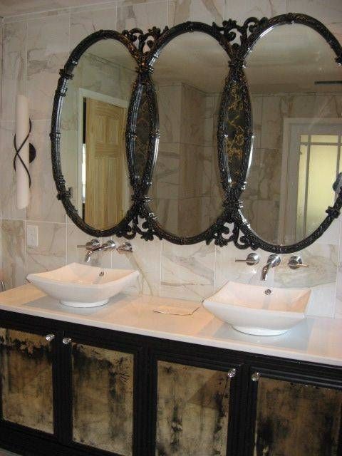 77 Best Vintage Mirrors Images On Pinterest | Mirror Mirror Intended For Triple Mirrors (Photo 7 of 30)