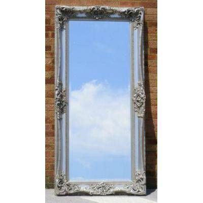 7ft Long Ivory French Monaco Mirror – Ayers & Graces Online With Long Antique Mirrors (Photo 3 of 30)