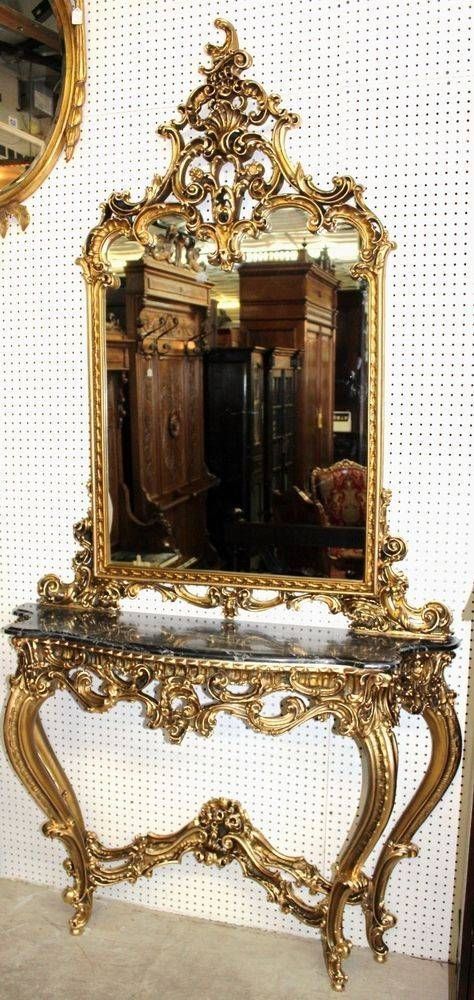 836 Best Mirrors And Wallpaper Images On Pinterest | Mirror Mirror Within Gold French Mirrors (Photo 11 of 30)