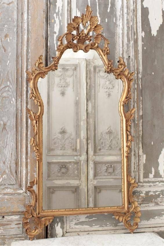 856 Best Mirrors Images On Pinterest | Mirror Mirror, Antique Inside Antique Mirrors (View 7 of 20)