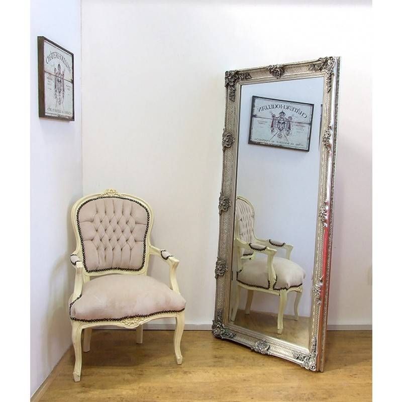 Abbey Large Shabby Chic Antique Style Leaner/wall Mirror 31" X 65 With Cream Shabby Chic Mirrors (View 16 of 30)