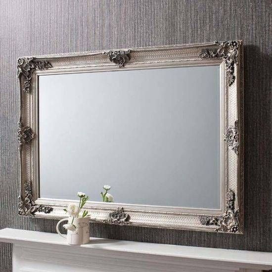 Abbey Ornate Framed Mirrors Range Pertaining To Silver Ornate Framed Mirrors (Photo 19 of 20)