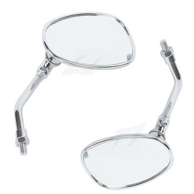 Aliexpress : Buy 2pcs Chrome Mirrors 10mm Right Thread For Within Chrome Mirrors (View 16 of 20)