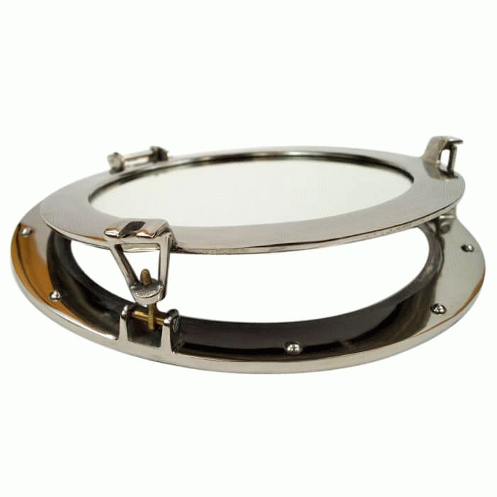 Aluminum 17" Chrome Porthole Mirror – Nautical Decor – Al48610m With Regard To Chrome Porthole Mirrors (View 10 of 20)