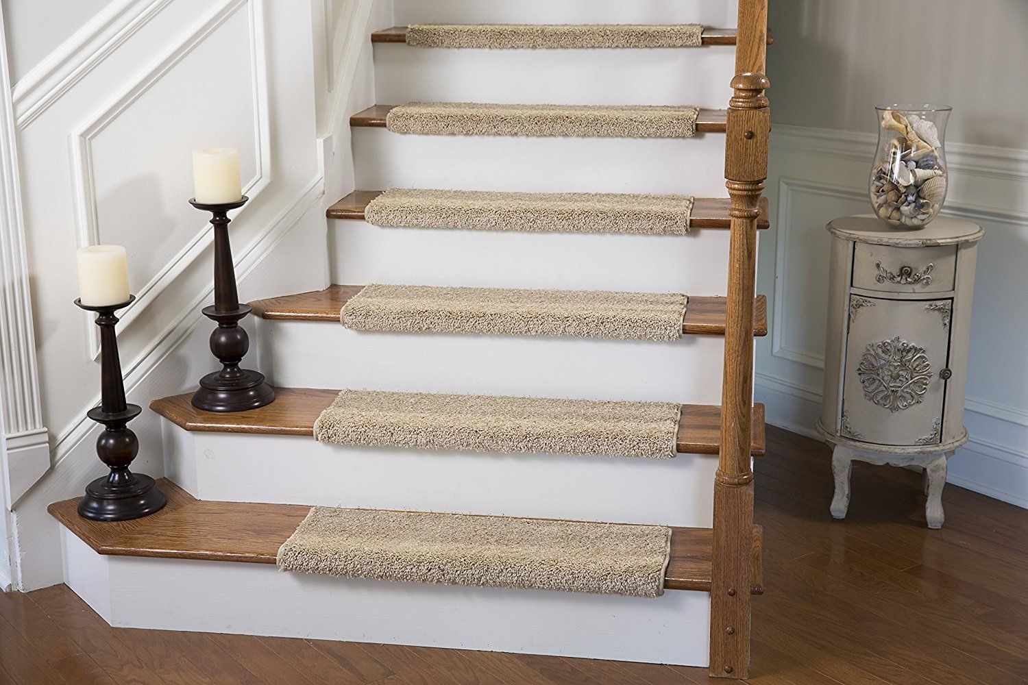 Amazon Caprice Bullnose Carpet Stair Tread With Adhesive In Adhesive Carpet Stair Treads (View 12 of 20)