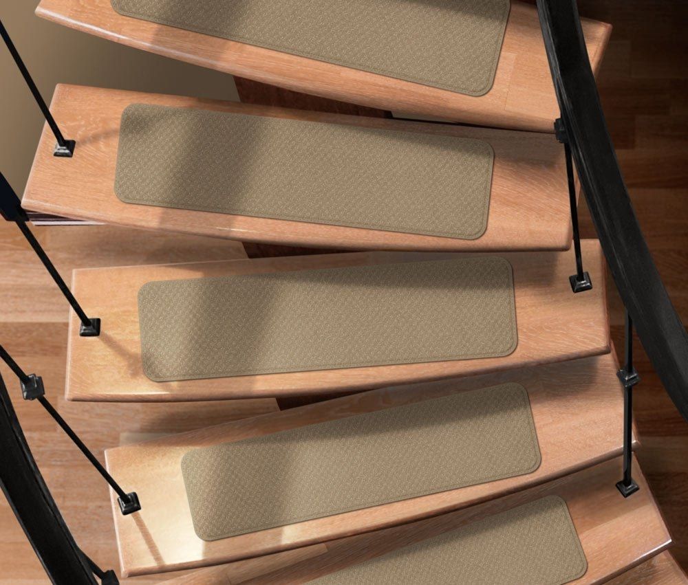 Amazon Set Of 12 Attachable Indoor Carpet Stair Treads Regarding Carpet Strips For Stairs (Photo 20 of 20)