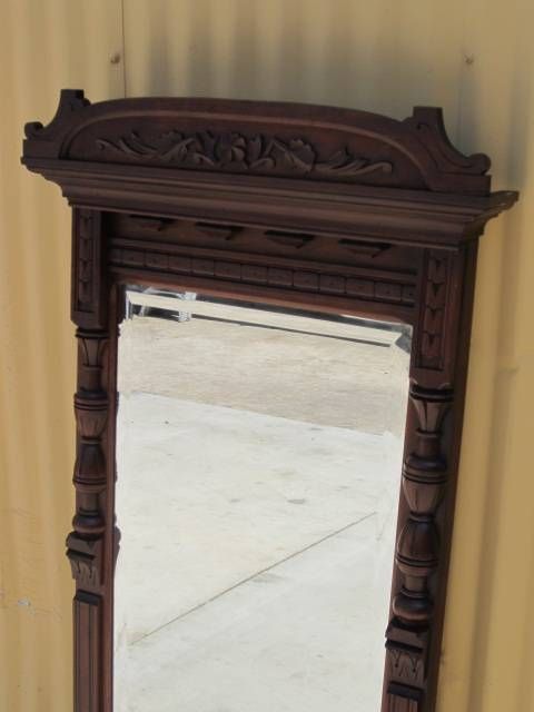 American Victorian Mirror Pier Mirror Wall Mirror Antique Furniture Intended For Antique Victorian Mirrors (Photo 10 of 20)