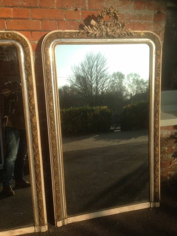 An Absolutely Stunning Pair Of Highly Unusual Large Antique 19th Regarding Cream Antique Mirrors (View 20 of 20)