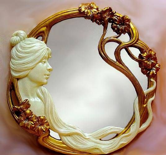 An Art Nouveau Mirror For A Vintage Touch Regarding Art Nouveau Mirrors (Photo 6 of 20)