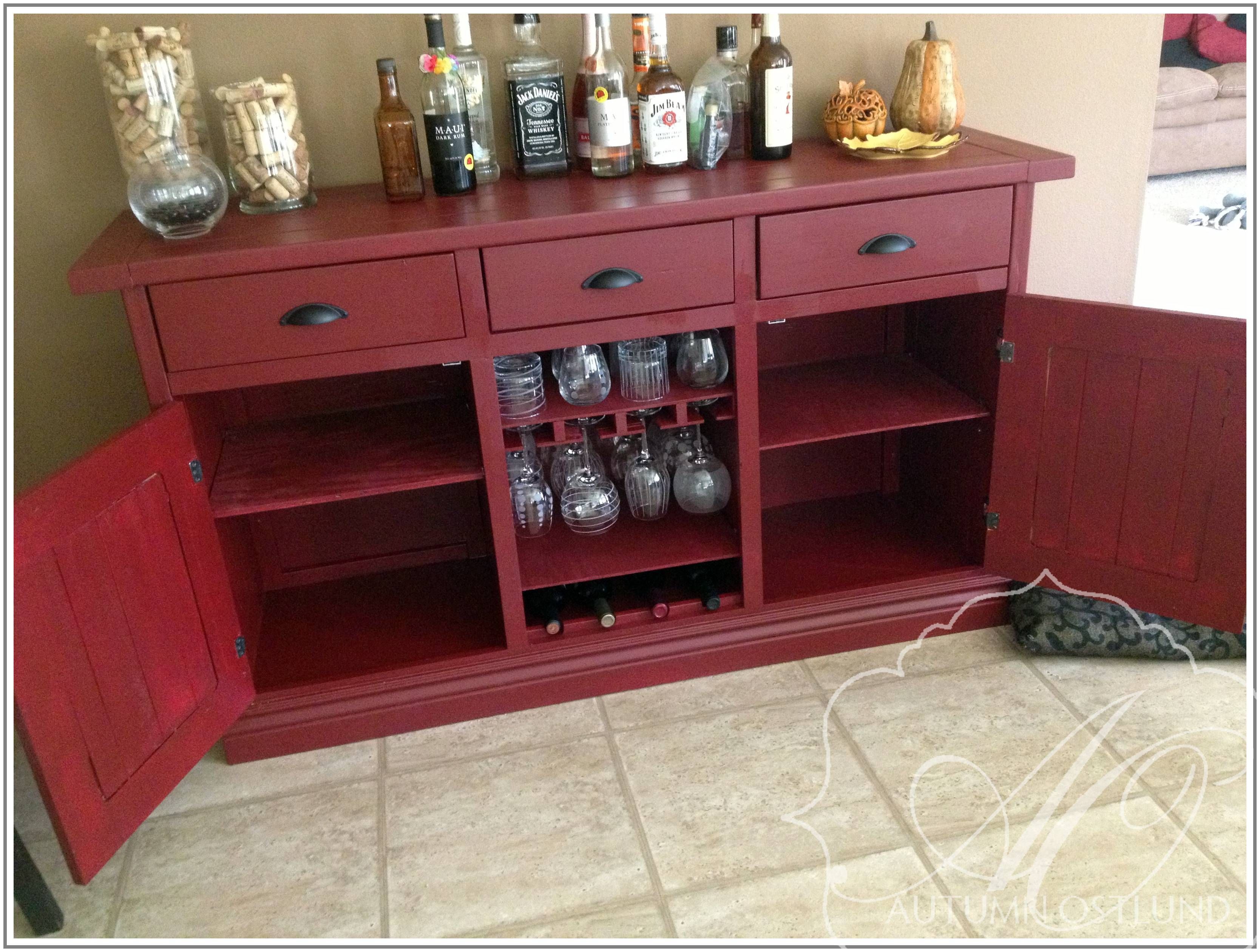 Ana White | Red Sideboard – Diy Projects Regarding Red Sideboards (View 1 of 20)