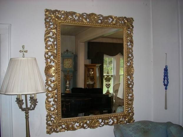 Antique Carved Gold Mirrors Intended For Antique Gold Mirrors (View 5 of 20)
