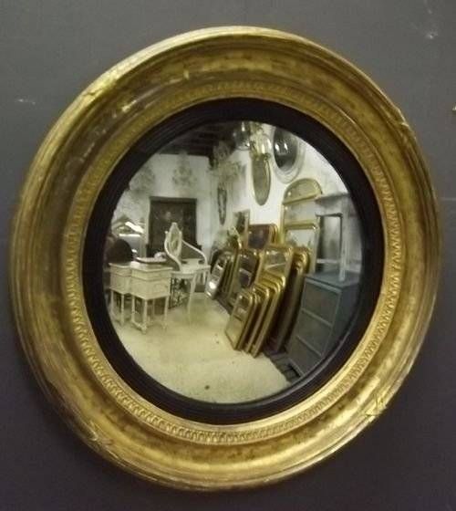 Antique Convex Mirror | 154920 | Sellingantiques.co (View 10 of 20)