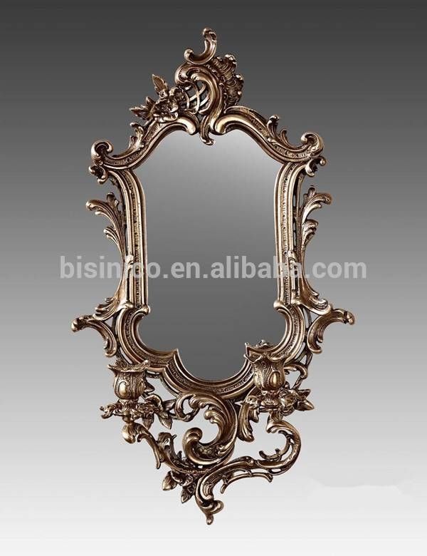 Antique French Bronze Frame Wall Mirror,unique Design Decorative In Antique Wall Mirrors (Photo 17 of 20)
