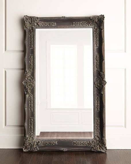 Antique French" Floor Mirror In French Floor Mirrors (Photo 1 of 20)
