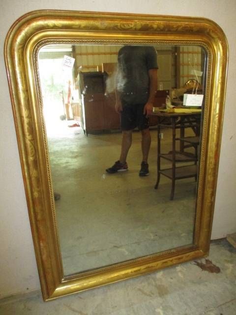 Antique French Trumeau Mirrors, Large Wall, Dresser, Oval And Throughout Large Antique Gold Mirrors (View 12 of 20)