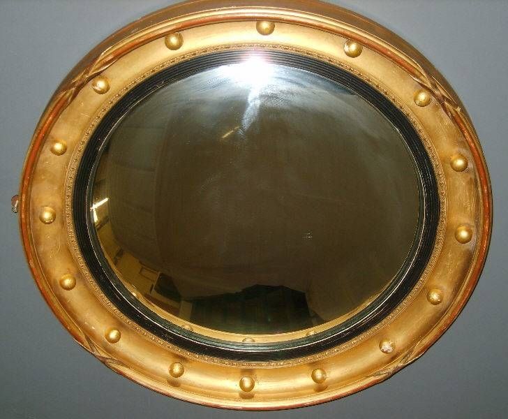 Antique Furniture Warehouse – Antique Convex Mirror – Fine Regency Throughout Antique Convex Mirrors (View 2 of 20)