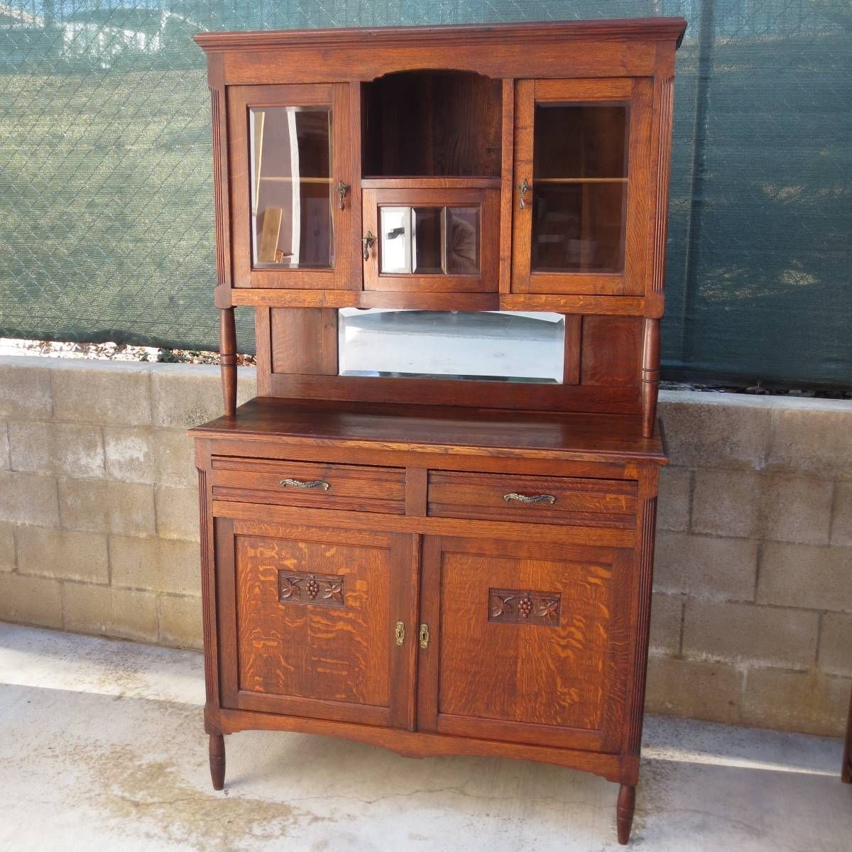 Antique Hutches, Antique Credenzas, Antique Furniture, Antique Regarding Sideboard With Hutch (View 13 of 20)