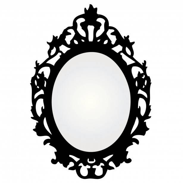 Antique Mirror Clipart Regarding Antique Black Mirrors (View 10 of 20)