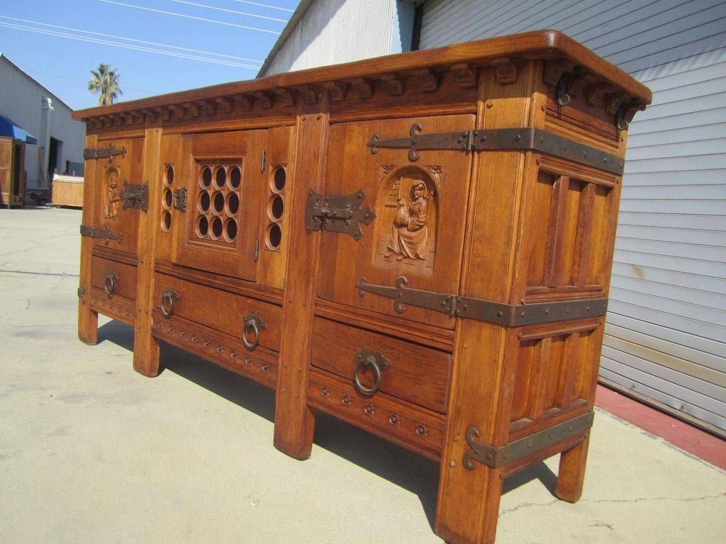 Antique Rustic Sideboard Tables Pertaining To Rustic Sideboards (Photo 16 of 20)