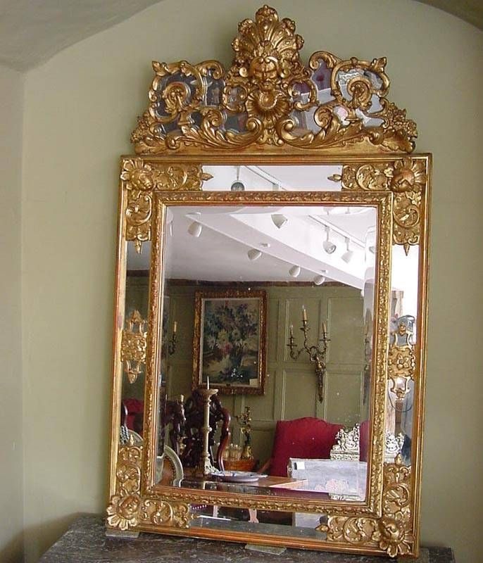 Antique Wall Mirror With Shelf | Best Decor Things With Antiqued Wall Mirrors (Photo 17 of 20)