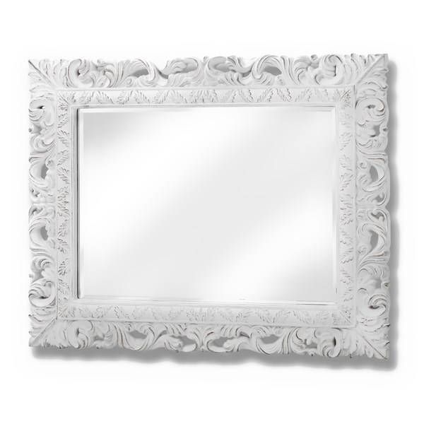 Antique White Ornate Leaf Wall Mirror From Hill Interiors With Ornate White Mirrors (Photo 14 of 20)