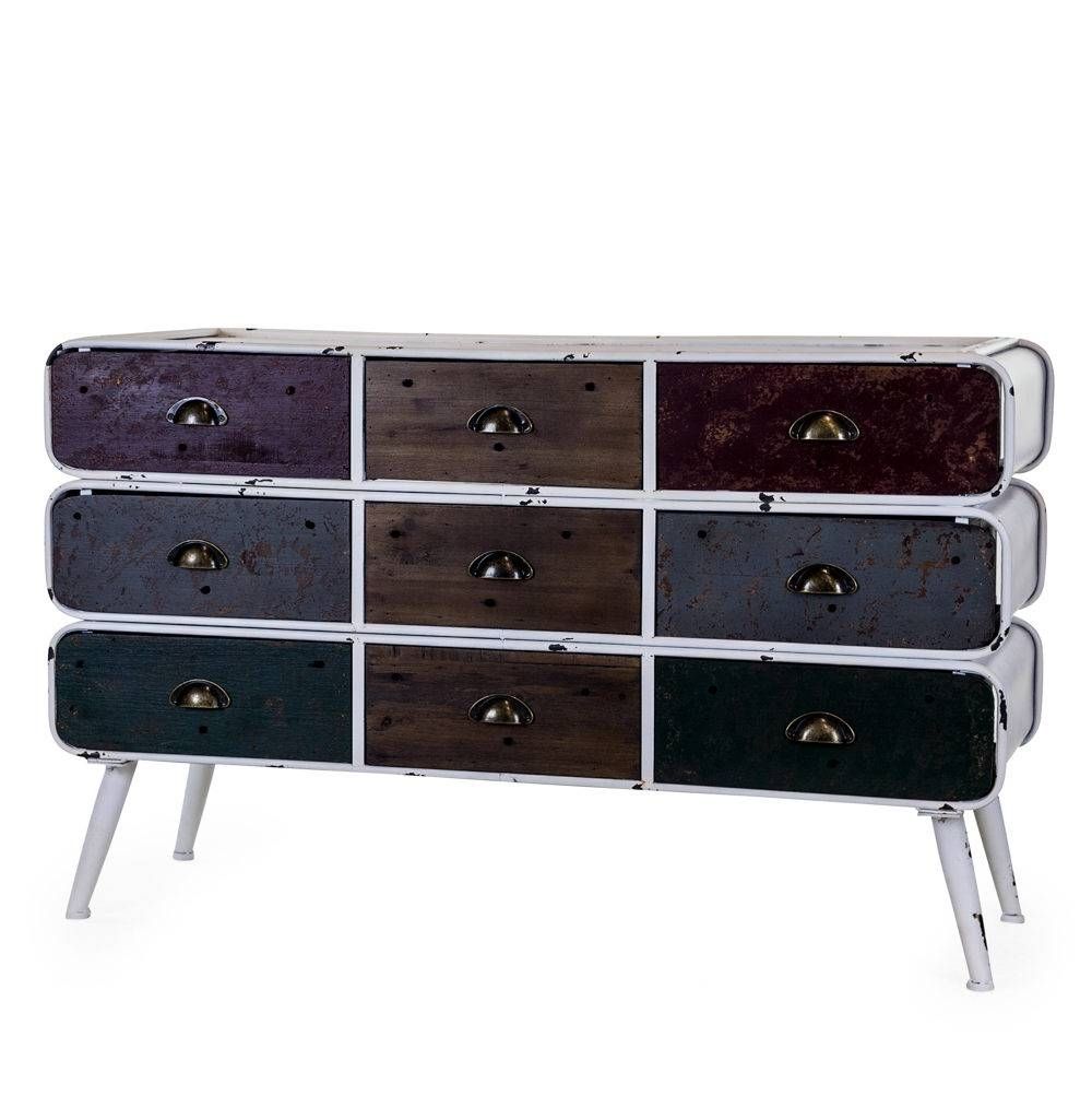 Antiqued Cream Multi Drawer Sideboard – Www.dmwfurniture.co (View 12 of 20)