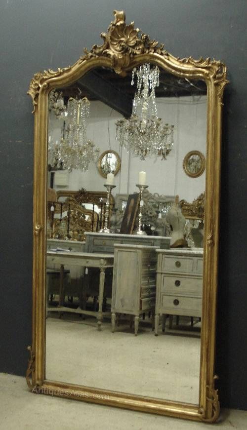 Antiques Atlas – Large Antique French Mirror Intended For Oversized Antique Mirrors (Photo 20 of 30)