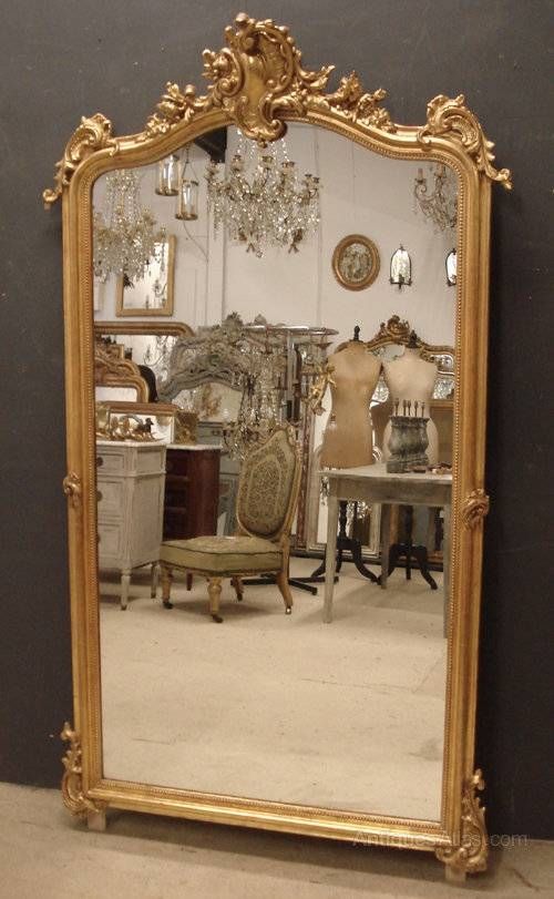Antiques Atlas – Large Antique French Mirror With Regard To Oversized Antique Mirrors (View 9 of 30)