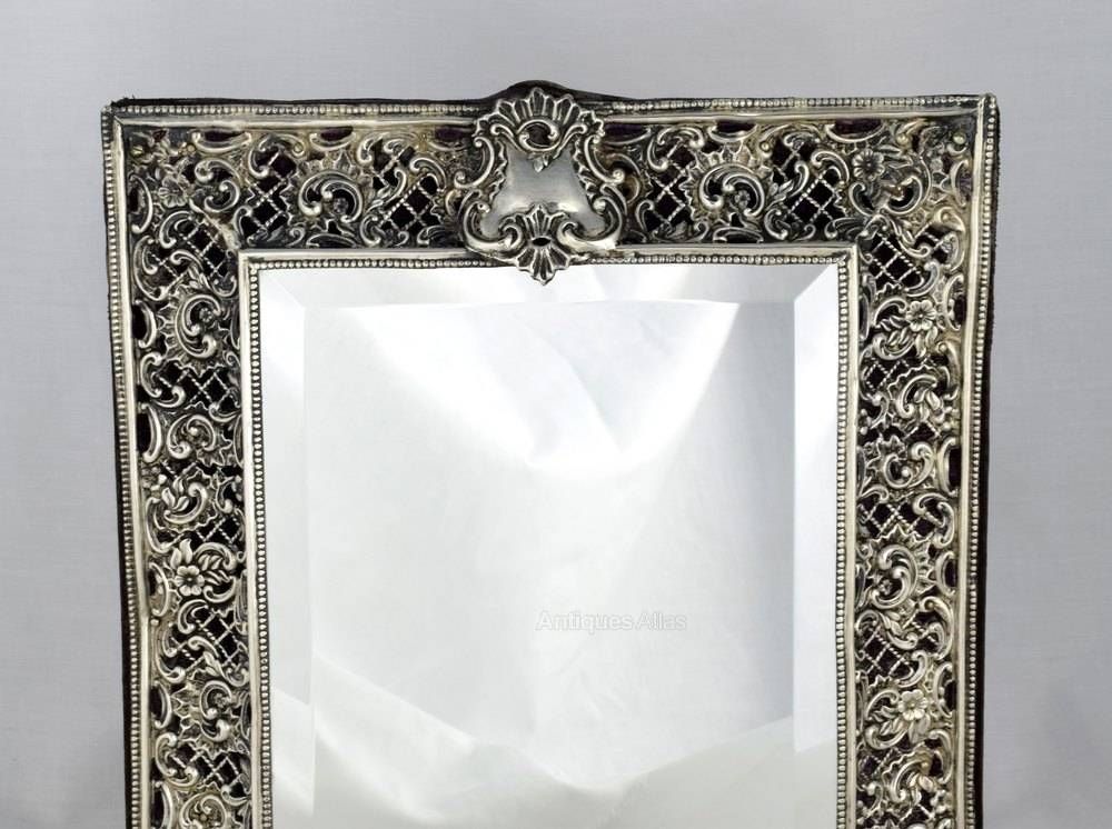 Antiques Atlas – Lovely Silver Dressing Table Mirror Henry Matthews In Silver Dressing Table Mirrors (View 20 of 20)