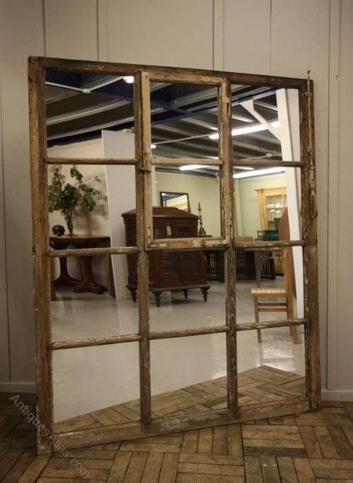 Antiques Atlas – Unusual Antique Oak Window Mirror Inside Antique Oak Mirrors (Photo 20 of 20)